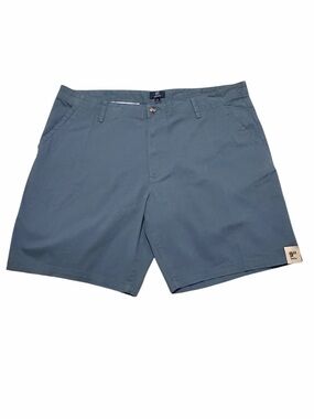 George Men's Flat Front Slate Blue Shorts